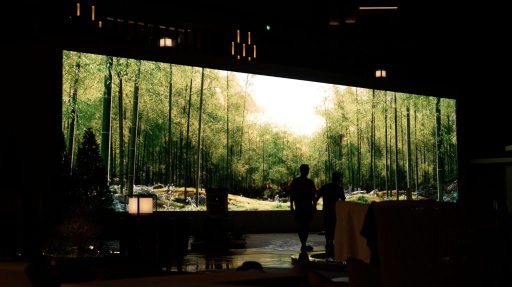 대형 LED 대나무숲 몰입형 영상