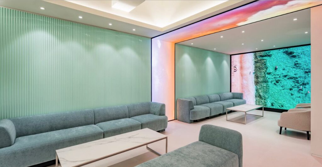 MINISH 치과 대기실 LED 스크린·스크린 매니저 콘텐츠 연출