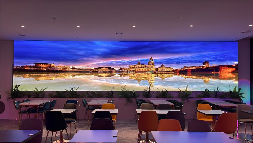F&B 대형 LED 스크린 스크린 매니저 풍경 콘텐츠 연출